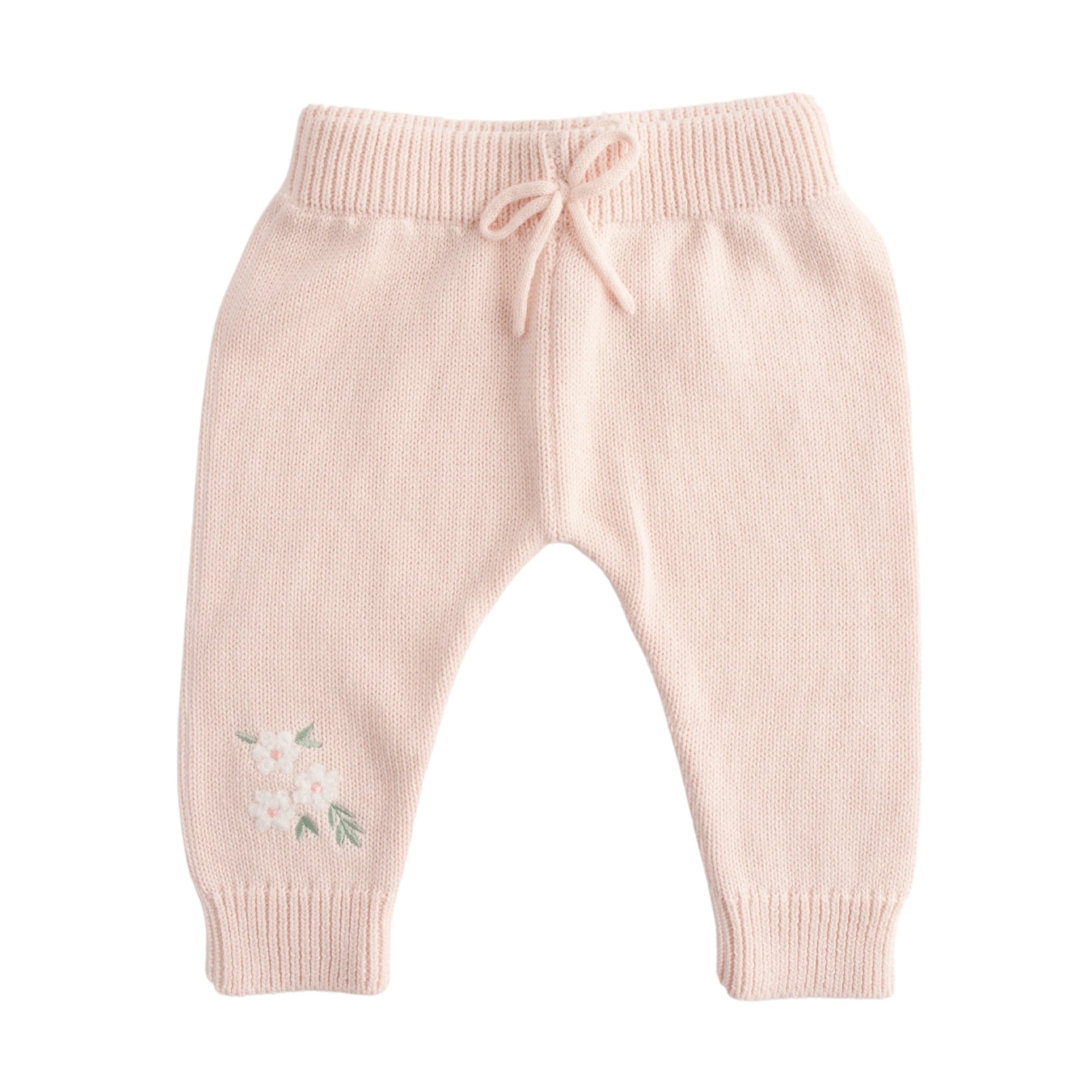 Baby Knit Jogger - PASTEL PINK Size 6-12M
